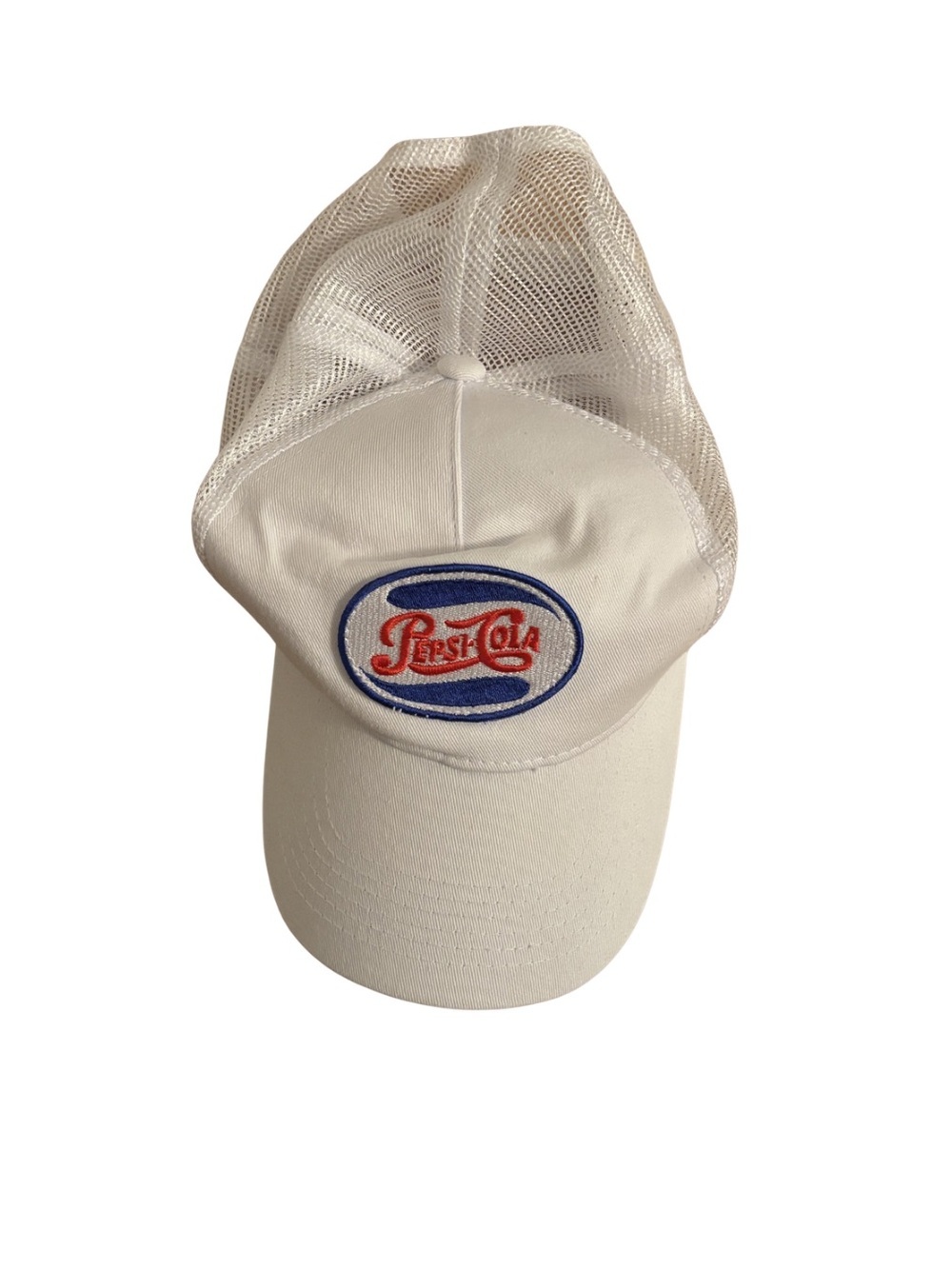 Vintage Pepsi Cola White Trucker SnapBack Hat